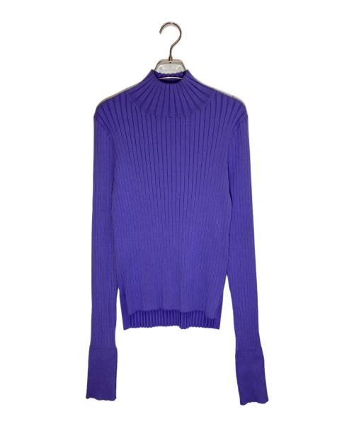 ADORE（アドーア）ADORE (アドーア) ロールアップタートルリブニット パープル サイズ:38の古着・服飾アイテム