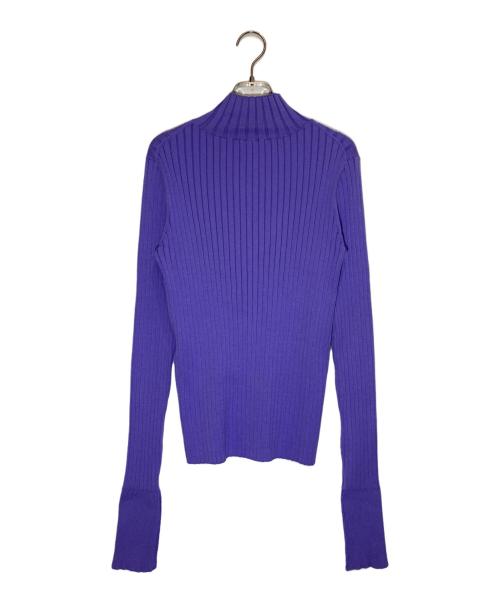 ADORE（アドーア）ADORE (アドーア) ロールアップタートルリブニット パープル サイズ:38の古着・服飾アイテム
