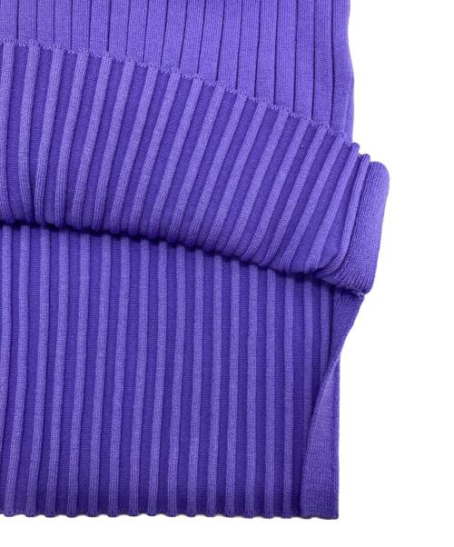 ADORE（アドーア）ADORE (アドーア) ロールアップタートルリブニット パープル サイズ:38の古着・服飾アイテム