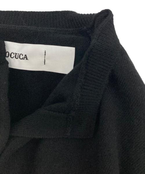 COCUCA（コキュカ）cocuca (コキュカ) 金ボタンウールカーディガン ブラック サイズ:SIZE Freeの古着・服飾アイテム
