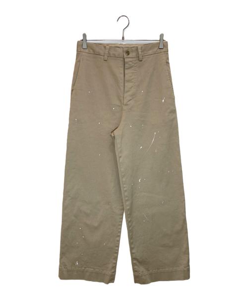 BRILL（ブリル）BRILL (ブリル) ペイントチノパンツ ベージュ サイズ:36の古着・服飾アイテム