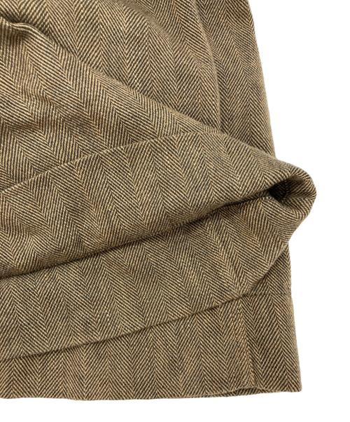 45R（フォーティファイブ・アール）45R (フォーティファイブ・アール) インディゴネルのエプロンジャンパースカート ブラウン サイズ:-の古着・服飾アイテム