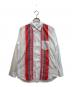 COMME des GARCONS SHIRT（コムデギャルソンシャツ）の古着「パッチワークシャツ」｜ホワイト