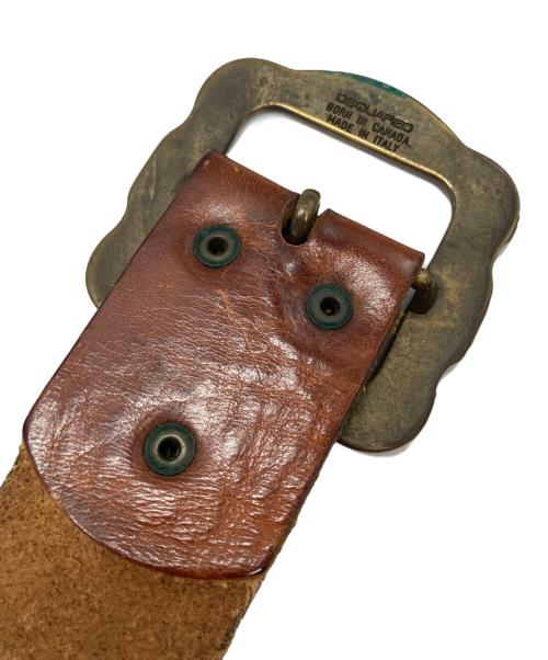 DSQUARED2（ディースクエアード）DSQUARED2 (ディースクエアード) レザーベルト ブラウン サイズ:-の古着・服飾アイテム