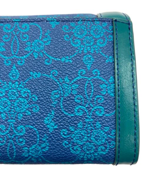 ANNA SUI（アナスイ）ANNA SUI (アナスイ) リーブル 内Lファスナー二つ折り財布 ブルー サイズ:-の古着・服飾アイテム
