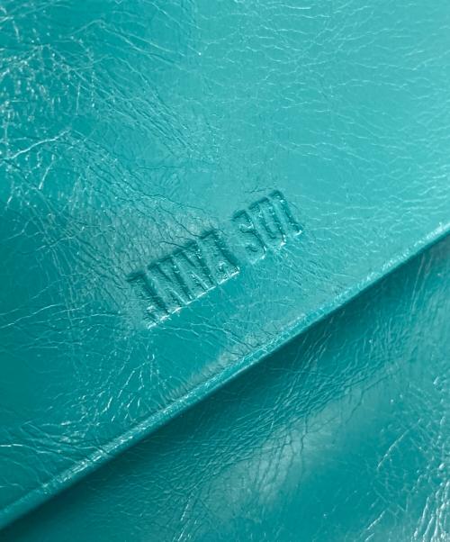 ANNA SUI（アナスイ）ANNA SUI (アナスイ) リーブル 内Lファスナー二つ折り財布 ブルー サイズ:-の古着・服飾アイテム