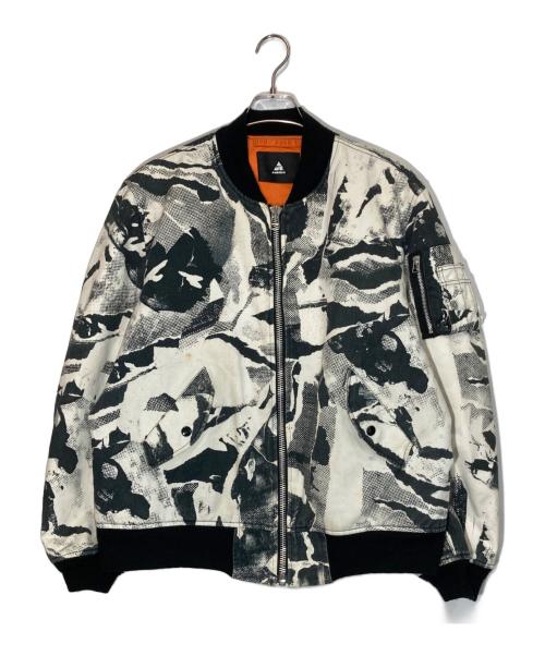 AMBUSH（アンブッシュ）AMBUSH (アンブッシュ) ボンバージャケット ホワイト×ブラック サイズ:Lの古着・服飾アイテム