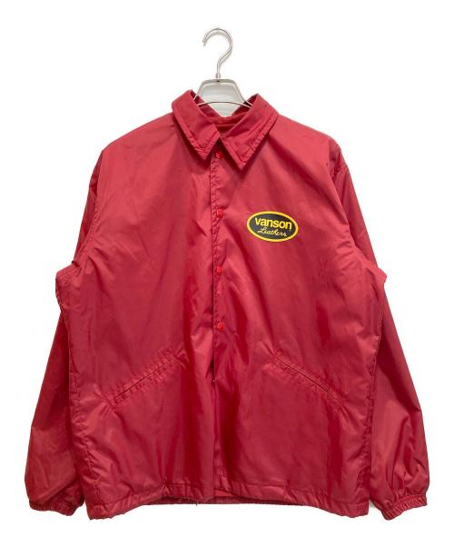 VANSON（バンソン）VANSON (バンソン) MASSES (マシス) NYLON JKT レッド サイズ:Lの古着・服飾アイテム