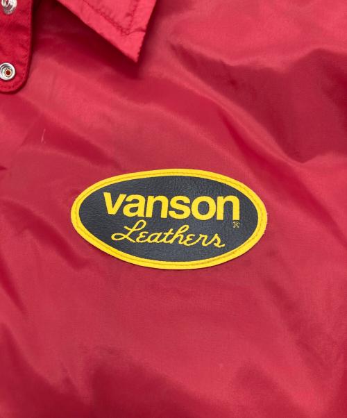 VANSON（バンソン）VANSON (バンソン) MASSES (マシス) NYLON JKT レッド サイズ:Lの古着・服飾アイテム
