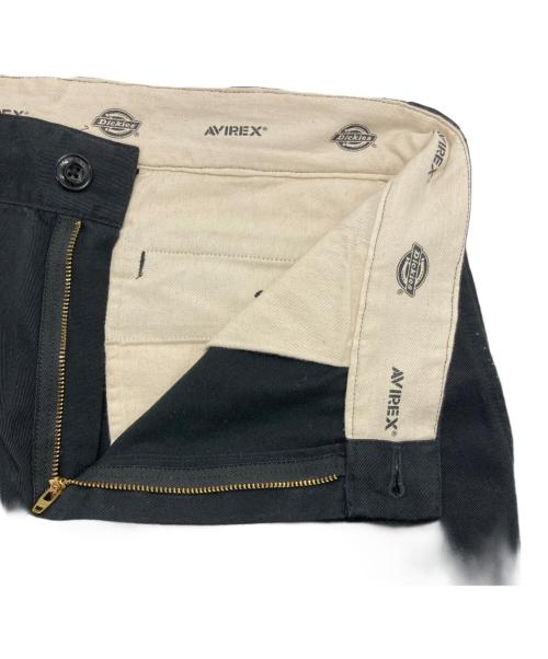 Dickies（ディッキーズ）Dickies (ディッキーズ) AVIREX (アヴィレックス) ダブルニーパンツ ブラック サイズ:32の古着・服飾アイテム