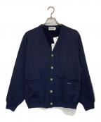 Gymphlexジムフレックス）の古着「Vネックスウェットカーディガン」｜ネイビー