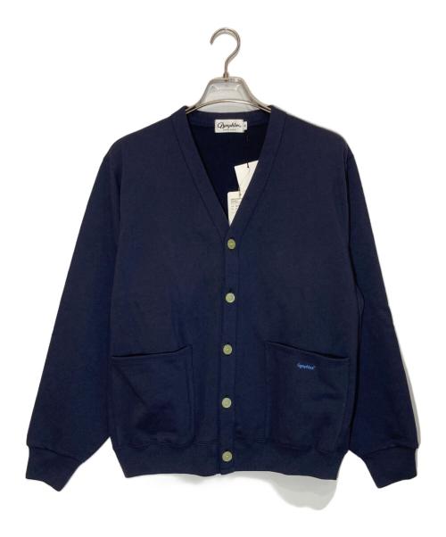 Gymphlex（ジムフレックス）Gymphlex (ジムフレックス) Vネックスウェットカーディガン ネイビー サイズ:Ⅿの古着・服飾アイテム