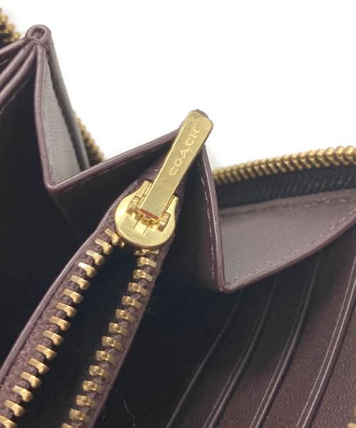 COACH（コーチ）COACH (コーチ) アコーディオン ジップ ウォレット・ホース アンド キャリッジ プリント ブラウン サイズ:-の古着・服飾アイテム