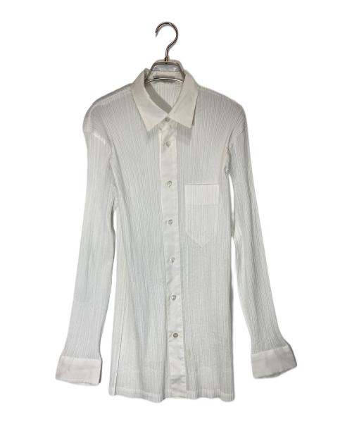 ISSEY MIYAKE MEN（イッセイミヤケメン）ISSEY MIYAKE MEN (イッセイミヤケメン) プリーツシャツ ホワイト サイズ:SIZE Lの古着・服飾アイテム