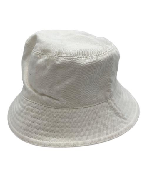 MIU MIU（ミュウミュウ）MIU MIU (ミュウミュウ) バケットハット ホワイト サイズ:Sの古着・服飾アイテム