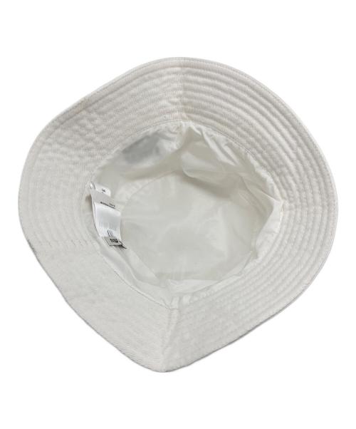 MIU MIU（ミュウミュウ）MIU MIU (ミュウミュウ) バケットハット ホワイト サイズ:Sの古着・服飾アイテム