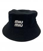 MIU MIUミュウミュウ）の古着「バケットハット」｜ブラック