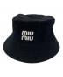 MIU MIU（ミュウミュウ）の古着「バケットハット」｜ブラック