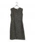 FOXEY（フォクシー）の古着「ビジューツイードノースリーブワンピース」｜グレー