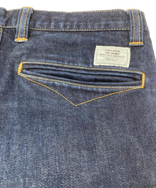 THE CRIMIE（ザ クライミー）THE CRIMIE (ザ クライミー) BORN RUDE STRETCH JAPANEASE SELVEDGE DENIM TAPERED JEANS インディゴ サイズ:Sの古着・服飾アイテム