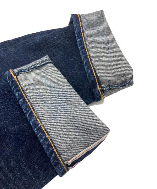 THE CRIMIE（ザ クライミー）THE CRIMIE (ザ クライミー) BORN RUDE STRETCH JAPANEASE SELVEDGE DENIM TAPERED JEANS インディゴ サイズ:Sの古着・服飾アイテム