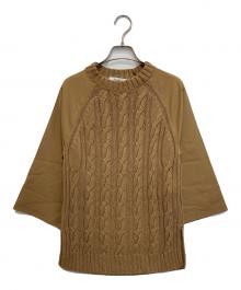 MaxMara（マックスマーラ）の古着「切替ニット」｜ブラウン