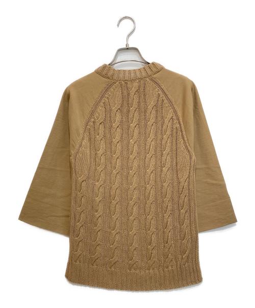 MaxMara（マックスマーラ）MaxMara (マックスマーラ) 切替ニット ブラウン サイズ:Sの古着・服飾アイテム