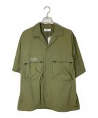 ATMOSアトモス）の古着「S/S Nylon Utility Shirt」｜カーキ