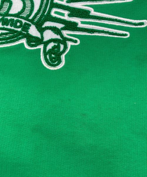 stussy（ステューシー）stussy (ステューシー) スウェットスタジャン グリーン サイズ:Sの古着・服飾アイテム