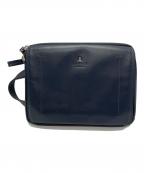 LANVIN COLLECTIONランバンコレクション）の古着「レザー切替2WAYミニショルダーバッグ」｜ネイビー