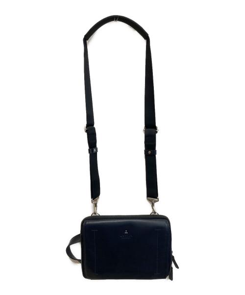 LANVIN COLLECTION（ランバンコレクション）LANVIN COLLECTION (ランバンコレクション) レザー切替2WAYミニショルダーバッグ ネイビー サイズ:-の古着・服飾アイテム