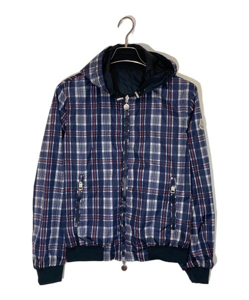 MONCLER（モンクレール）MONCLER (モンクレール) リバーシブルナイロンジャケット ネイビーの古着・服飾アイテム