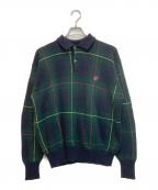 POLO RALPH LAURENポロ・ラルフローレン）の古着「襟付ニット」｜ネイビー×グリーン
