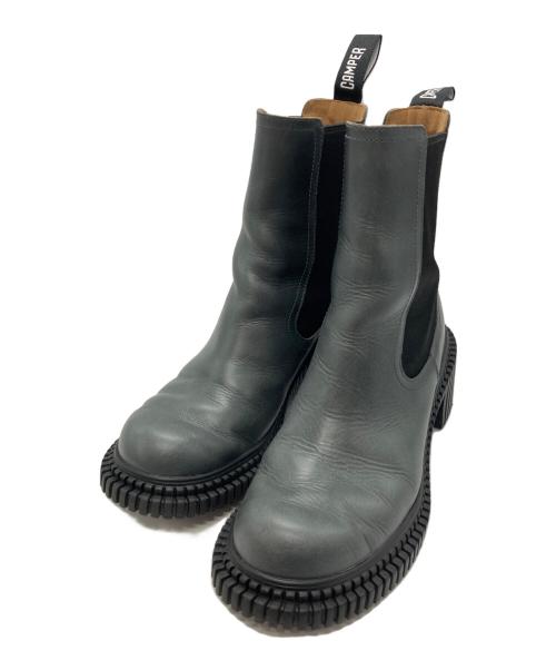 CAMPER（カンペール）CAMPER (カンペール) ピクス ロンドン ショートブーツ グレー サイズ:SIZE 39の古着・服飾アイテム