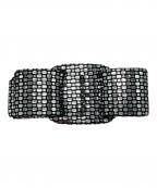 Salvatore Ferragamoサルヴァトーレ フェラガモ）の古着「メタリックシルバーバレッタ」｜シルバー