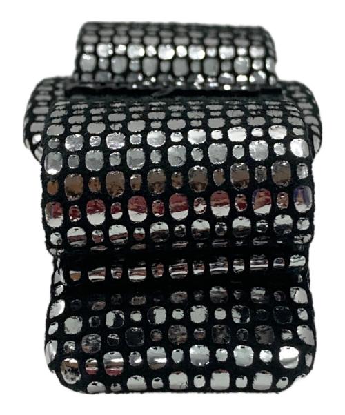 Salvatore Ferragamo（サルヴァトーレ フェラガモ）Salvatore Ferragamo (サルヴァトーレ フェラガモ) メタリックシルバーバレッタ シルバーの古着・服飾アイテム