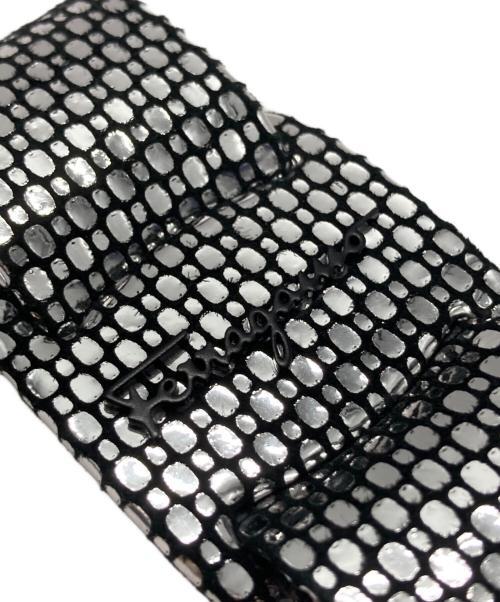 Salvatore Ferragamo（サルヴァトーレ フェラガモ）Salvatore Ferragamo (サルヴァトーレ フェラガモ) メタリックシルバーバレッタ シルバーの古着・服飾アイテム