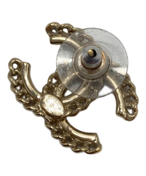 CHANEL（シャネル）CHANEL (シャネル) ココマーク ラインストーン ピアス ゴールド サイズ:-の古着・服飾アイテム