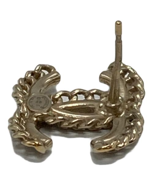 CHANEL（シャネル）CHANEL (シャネル) ココマーク ラインストーン ピアス ゴールド サイズ:-の古着・服飾アイテム