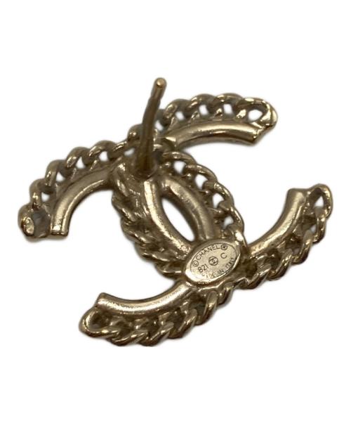 CHANEL（シャネル）CHANEL (シャネル) ココマーク ラインストーン ピアス ゴールド サイズ:-の古着・服飾アイテム