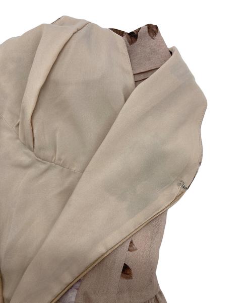 HER LIP TO（ハーリップトゥ）Her lip to (ハーリップトゥ) Sunflower-printed midi dress ベージュ サイズ:Sの古着・服飾アイテム