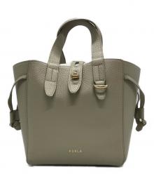 FURLA（フルラ）の古着「ネットミニバッグ」｜グレー