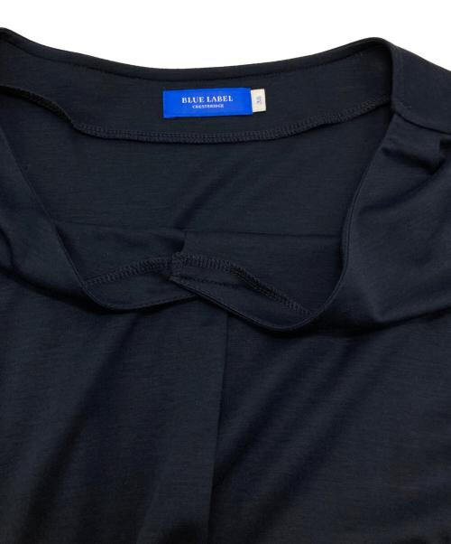 BLUE LABEL CRESTBRIDGE（ブルーレーベルクレストブリッジ）BLUE LABEL CRESTBRIDGE (ブルーレーベルクレストブリッジ) ノヴァチェックベルトワンピース ネイビー サイズ:38の古着・服飾アイテム