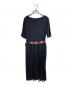 BLUE LABEL CRESTBRIDGE (ブルーレーベルクレストブリッジ) ノヴァチェックベルトワンピース ネイビー サイズ:38：4000円