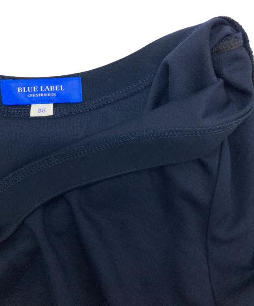 BLUE LABEL CRESTBRIDGE（ブルーレーベルクレストブリッジ）BLUE LABEL CRESTBRIDGE (ブルーレーベルクレストブリッジ) ノバチェックベルトワンピース ネイビー サイズ:38の古着・服飾アイテム