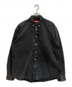SUPREMEシュプリーム）の古着「Small Box Denim Shirt」｜ブラック