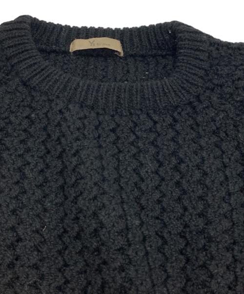 Y's for men（ワイズフォーメン）Y'S for men (ワイズフォーメン) オールドクルーネックウールニット ブラック サイズ:下記参照の古着・服飾アイテム