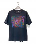 ANDAZIAアンダジア）の古着「ヴィンテージアートプリントTシャツ」｜グレー