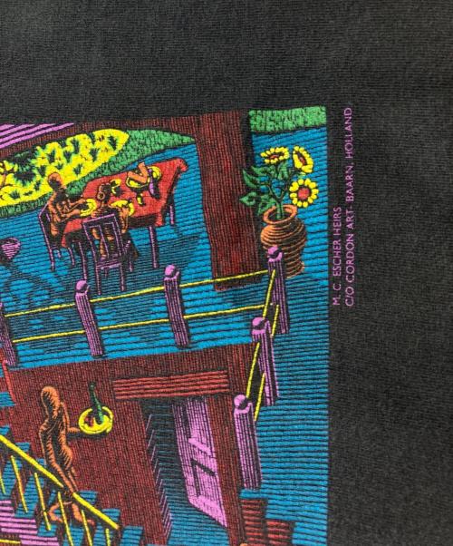 ANDAZIA（アンダジア）ANDAZIA (アンダジア) ヴィンテージアートプリントTシャツ グレー サイズ:XLの古着・服飾アイテム