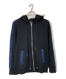 DIESEL（ディーゼル）の古着「ジップパーカー」｜ブラック×インディゴ